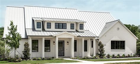 whitewash brick house metal roof|white metal roof interior ideas.